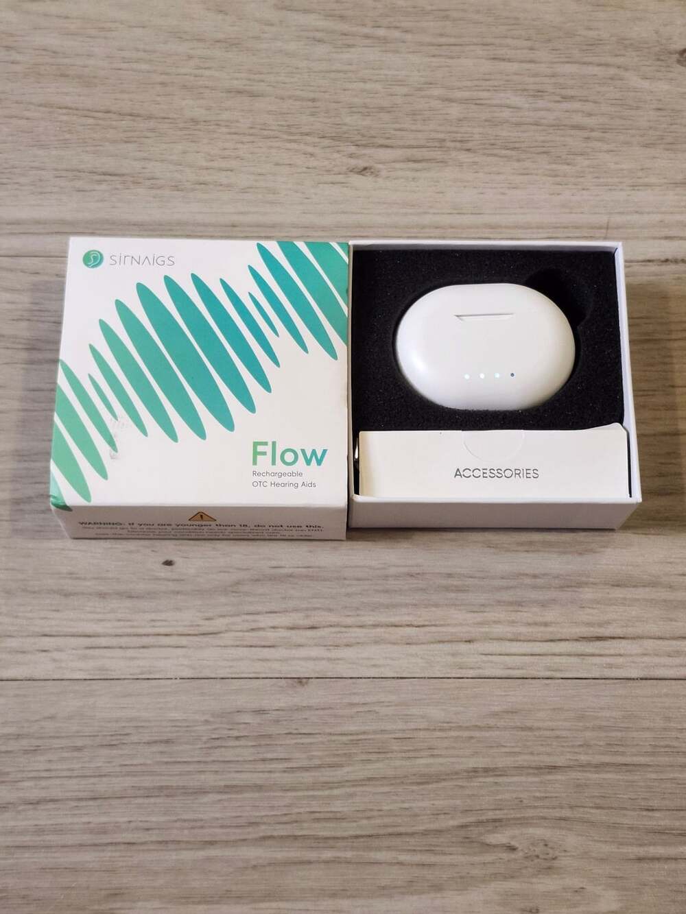 Sirnaigs Flow Rechargeable OTC Hearing Aids